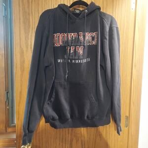 MoonDance Jam spellout 2010 black hooded sweatshirt L